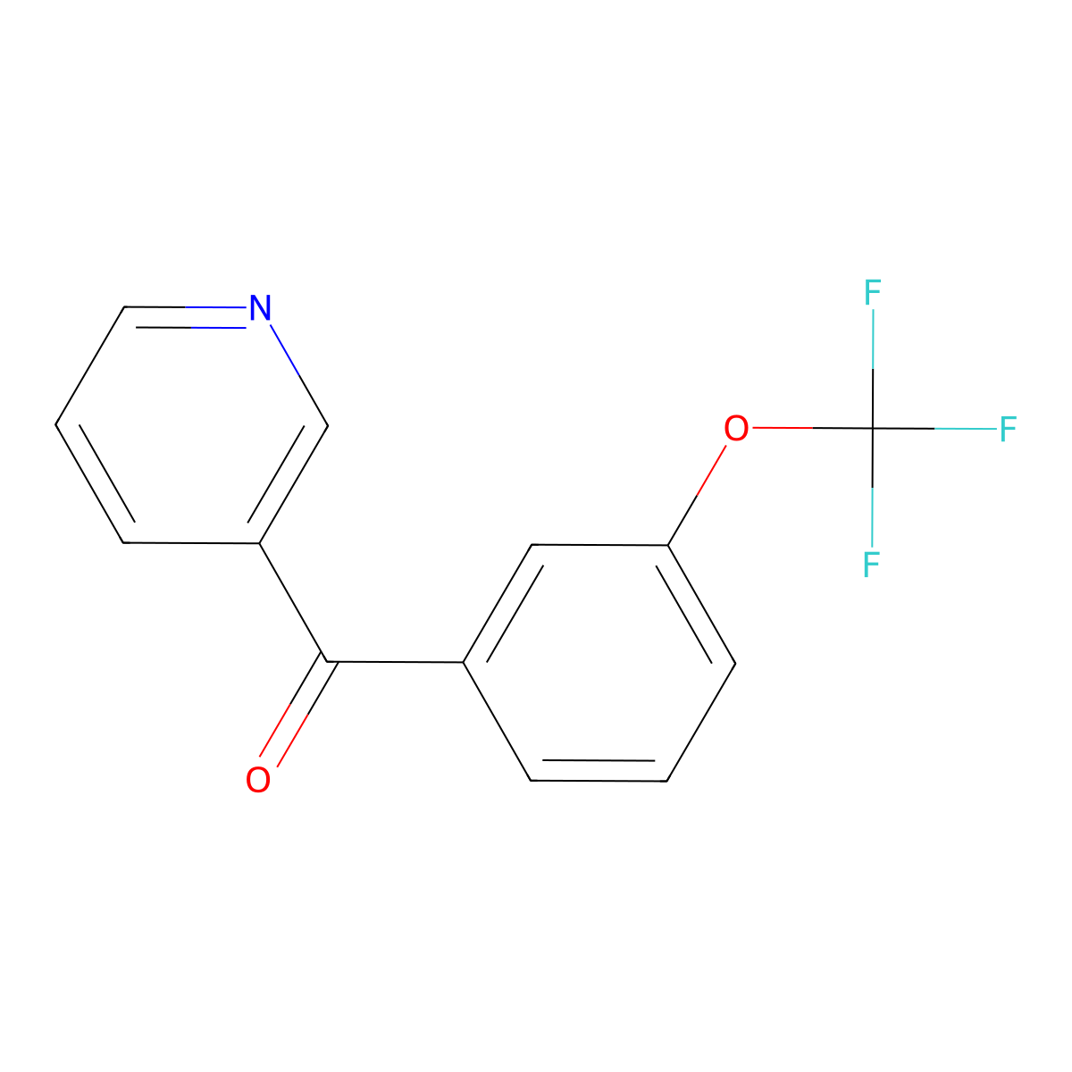 3-Pyridinyl[3-(trifluoromethoxy)phenyl]methanone molecular structure, CAS 1482095-04-4