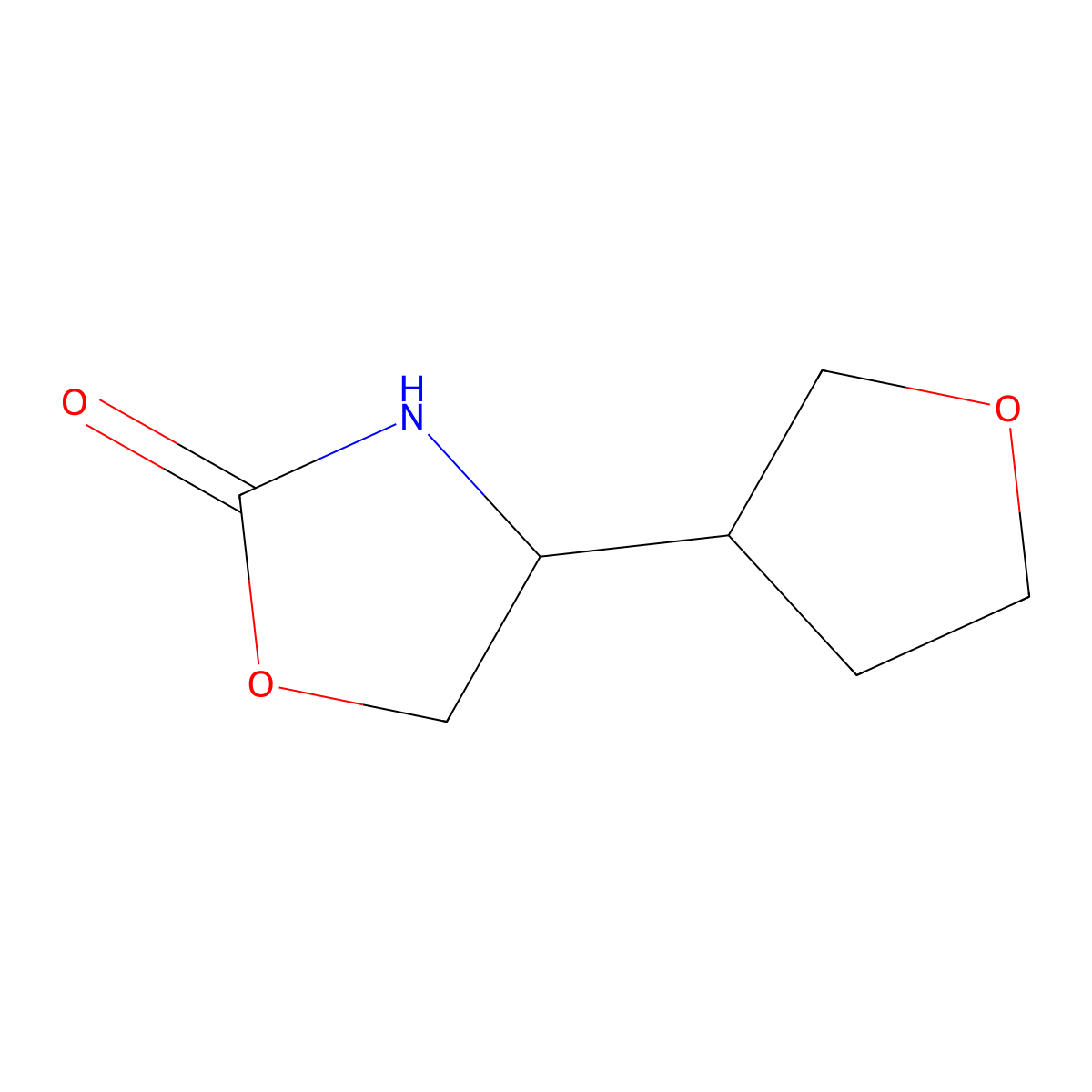 4-(Oxolan-3-yl)-1,3-oxazolidin-2-one molecular structure, CAS 1482121-24-3