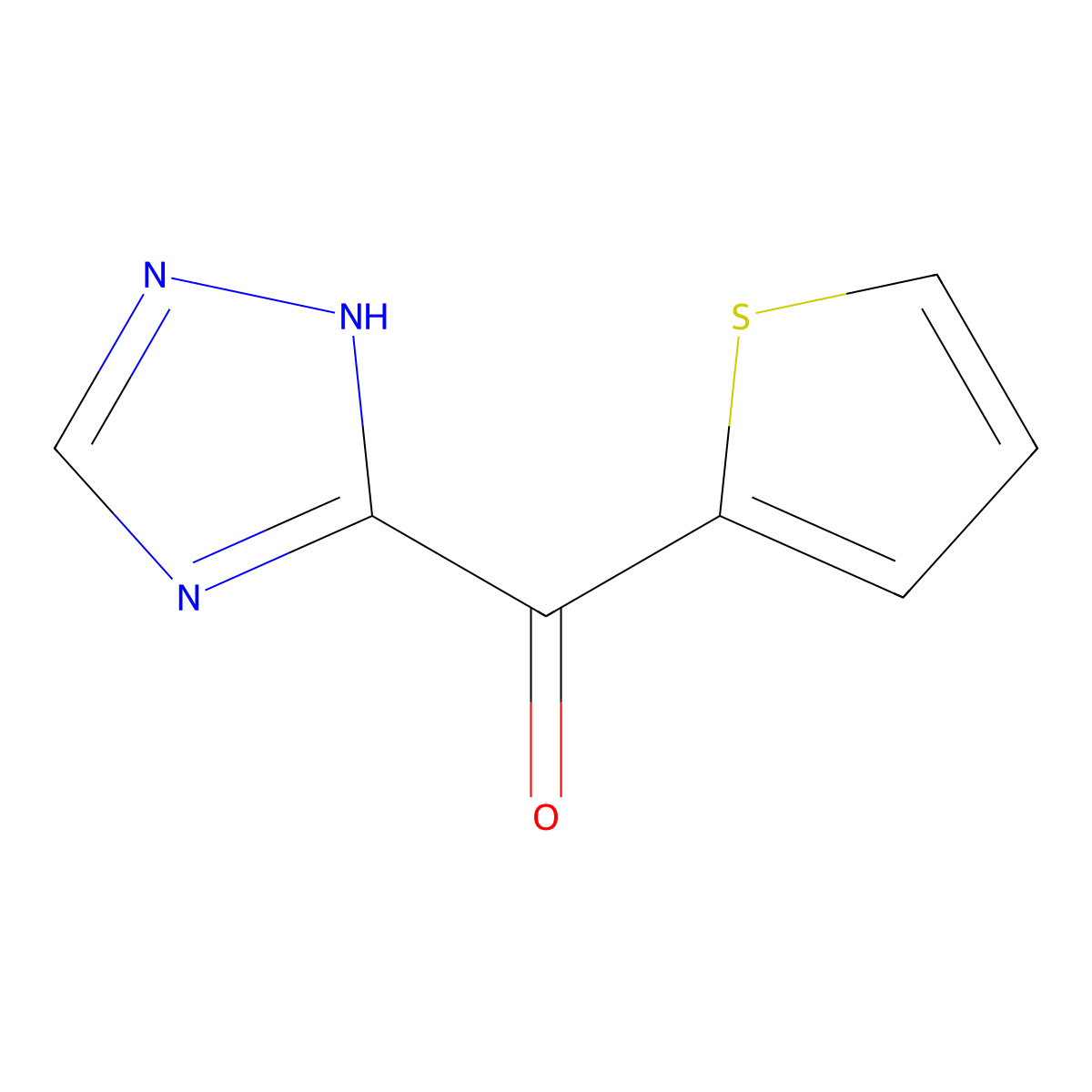 3-(thiophene-2-carbonyl)-4H-1,2,4-triazole molecular structure, CAS 1482169-30-1