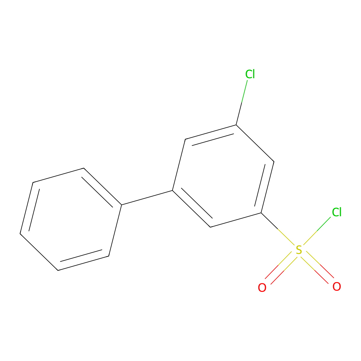 3-Chloro-5-phenylbenzene-1-sulfonyl chloride molecular structure, CAS 1482212-27-0