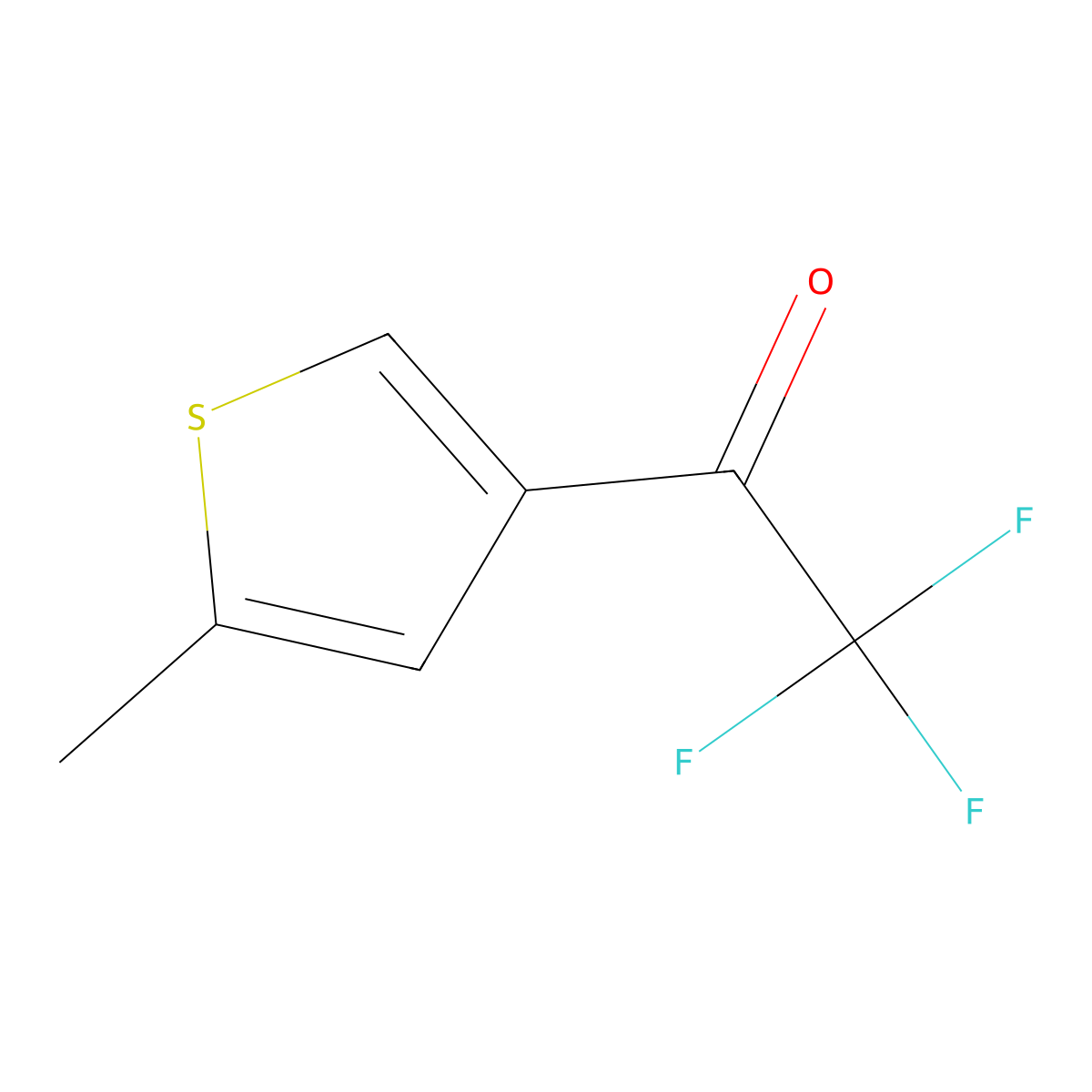 2,2,2-Trifluoro-1-(5-methylthiophen-3-yl)ethanone molecular structure, CAS 1482284-35-4