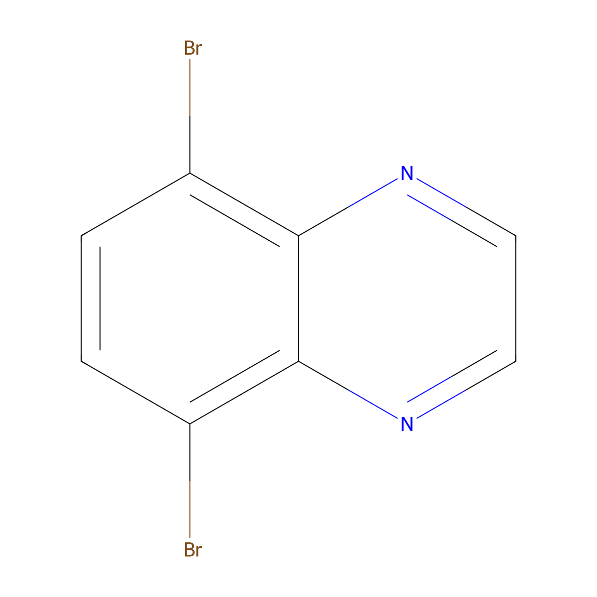 5,8-Dibromoquinoxaline molecular structure, CAS 148231-12-3