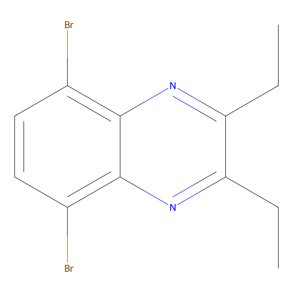 5,8-Dibromo-2,3-diethylquinoxaline molecular structure, CAS 148231-14-5