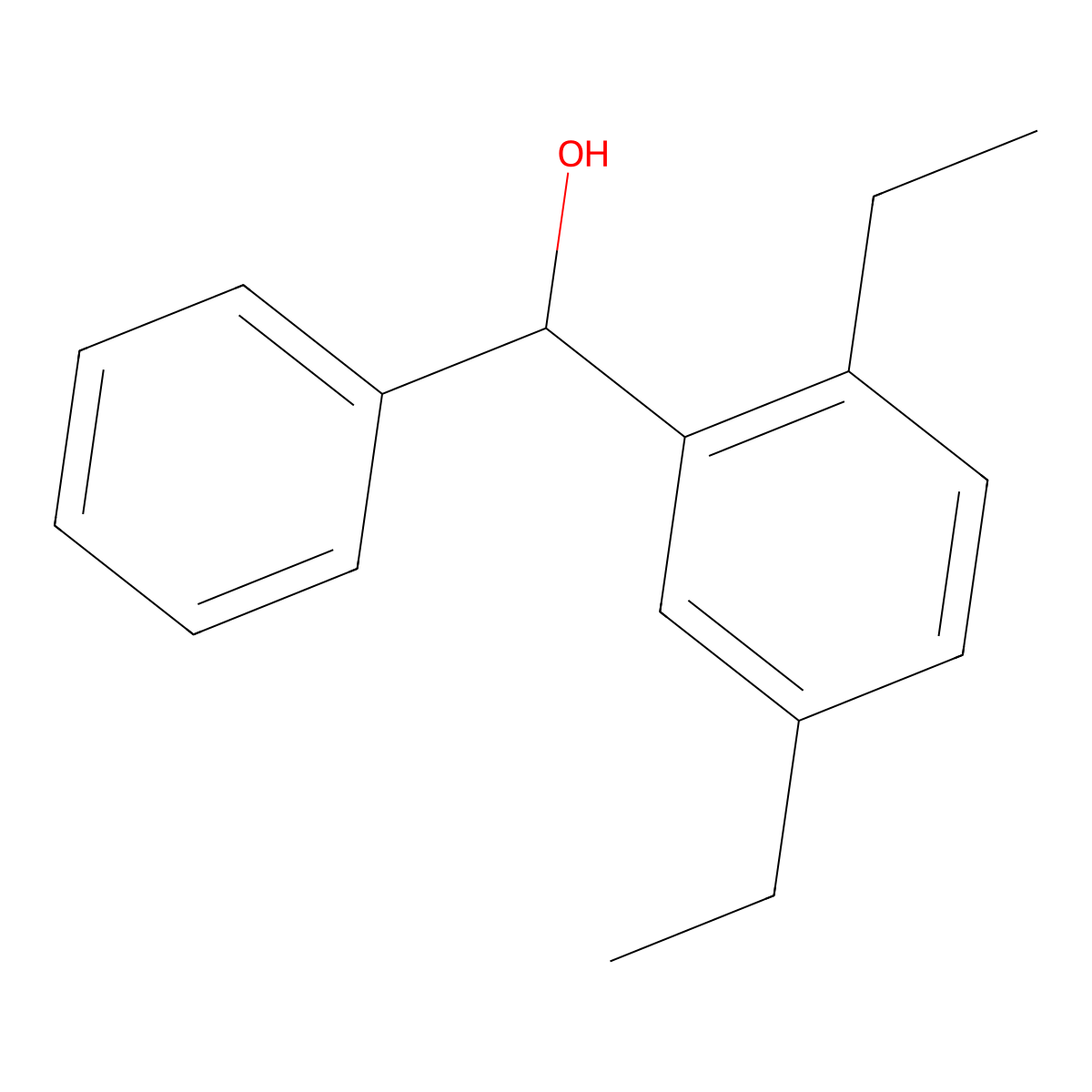 (2,5-Diethylphenyl)(phenyl)methanol molecular structure, CAS 1482329-75-8