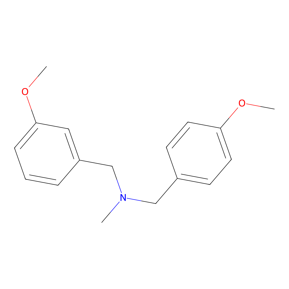 [(3-Methoxyphenyl)methyl][(4-methoxyphenyl)methyl]methylamine molecular structure, CAS 148235-03-4