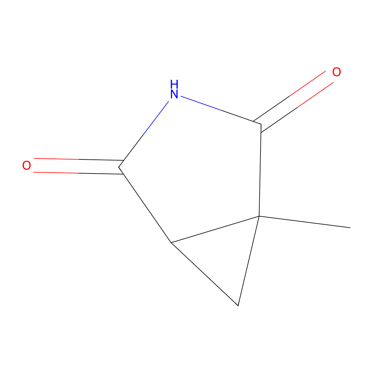 (1S,5R)-1-Methyl-3-azabicyclo[3.1.0]hexane-2,4-dione molecular structure, CAS 148236-92-4