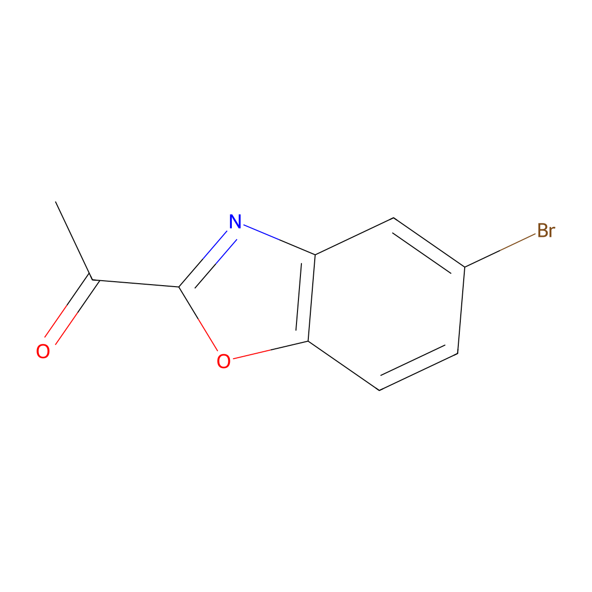 1-(5-Bromobenzo[d]oxazol-2-yl)ethanone molecular structure, CAS 1482363-78-9