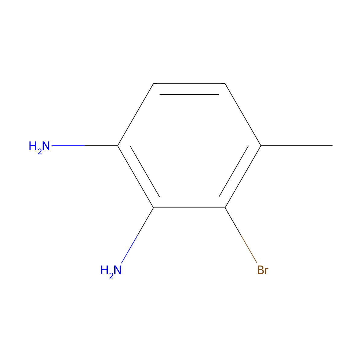 3-Bromo-4-methylbenzene-1,2-diamine molecular structure, CAS 1482389-44-5