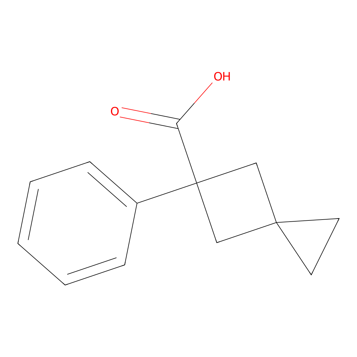 5-Phenylspiro[2.3]hexane-5-carboxylic acid molecular structure, CAS 1482397-94-3