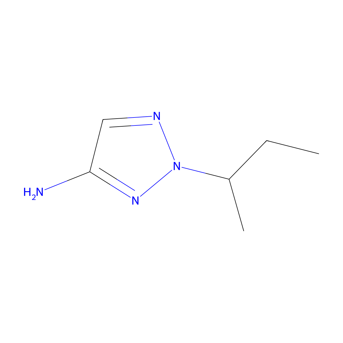 2-(Butan-2-yl)-2H-1,2,3-triazol-4-amine molecular structure, CAS 1482404-49-8