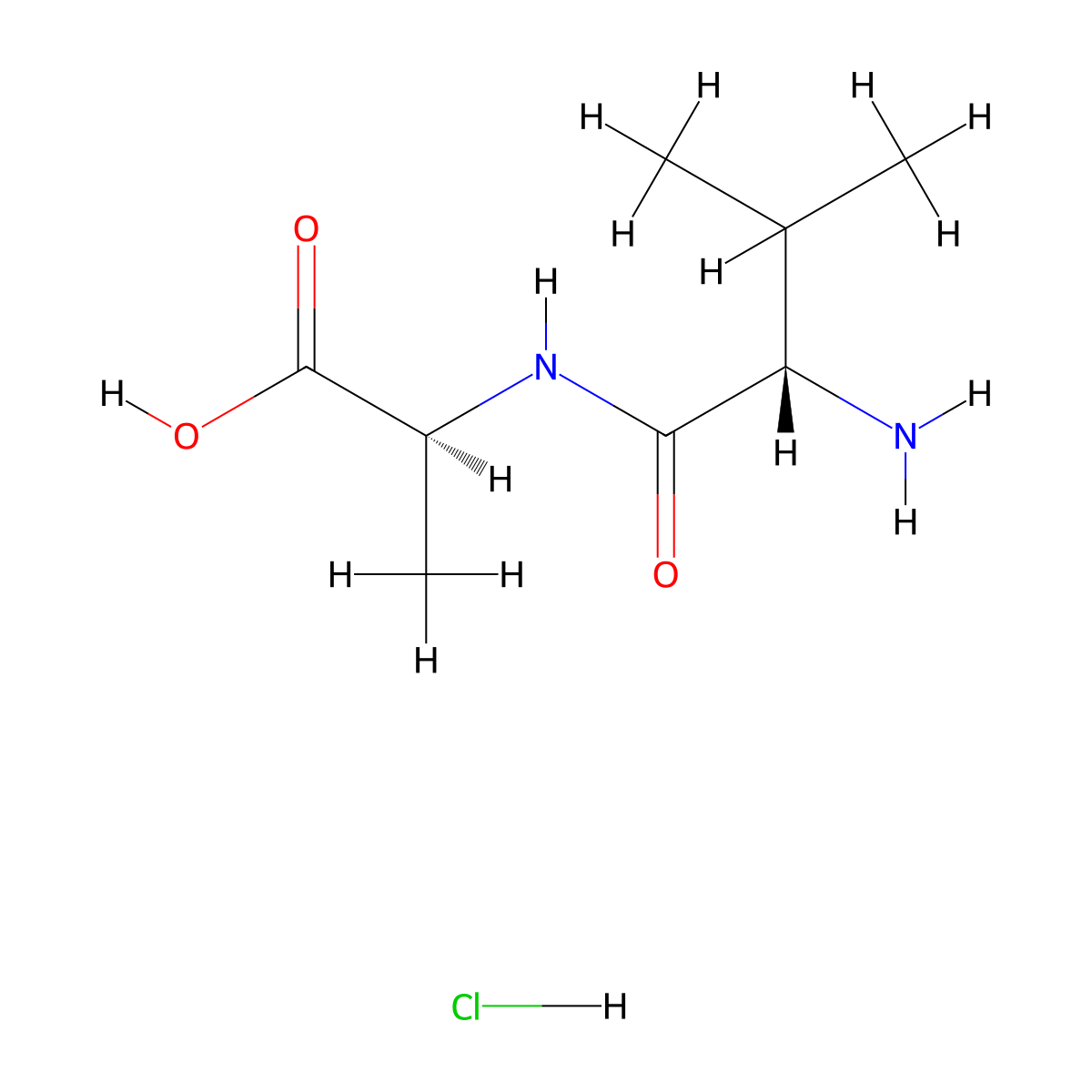 H-Val-Ala-OH.HCl molecular structure, CAS 148248-30-0