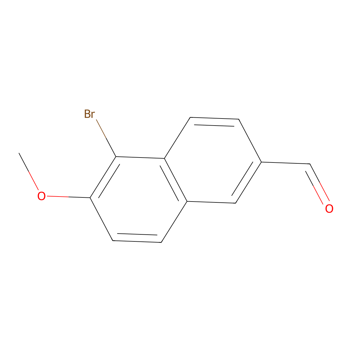 5-Bromo-6-methoxy-2-naphthaldehyde molecular structure, CAS 148248-97-9