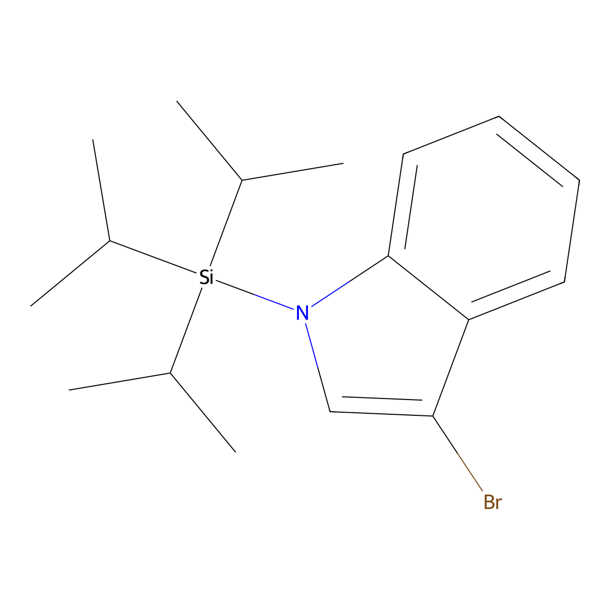 3-Bromo-1-(triisopropylsilyl)indole molecular structure, CAS 148249-36-9
