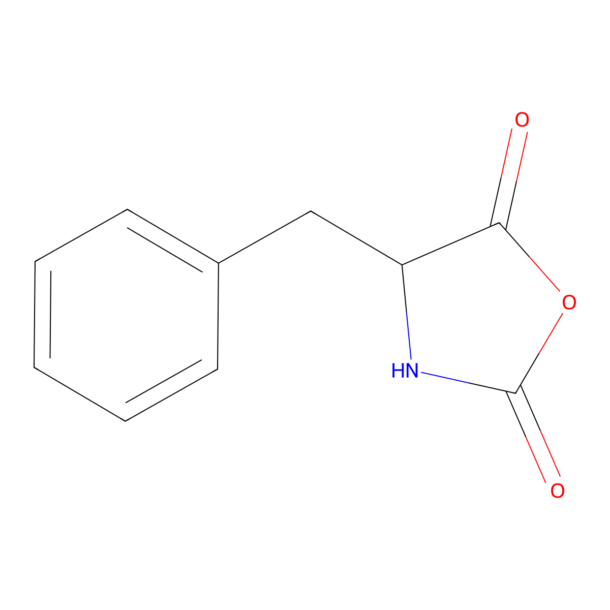 (4S)-4-Benzyl-1,3-oxazolidine-2,5-dione molecular structure, CAS 14825-82-2