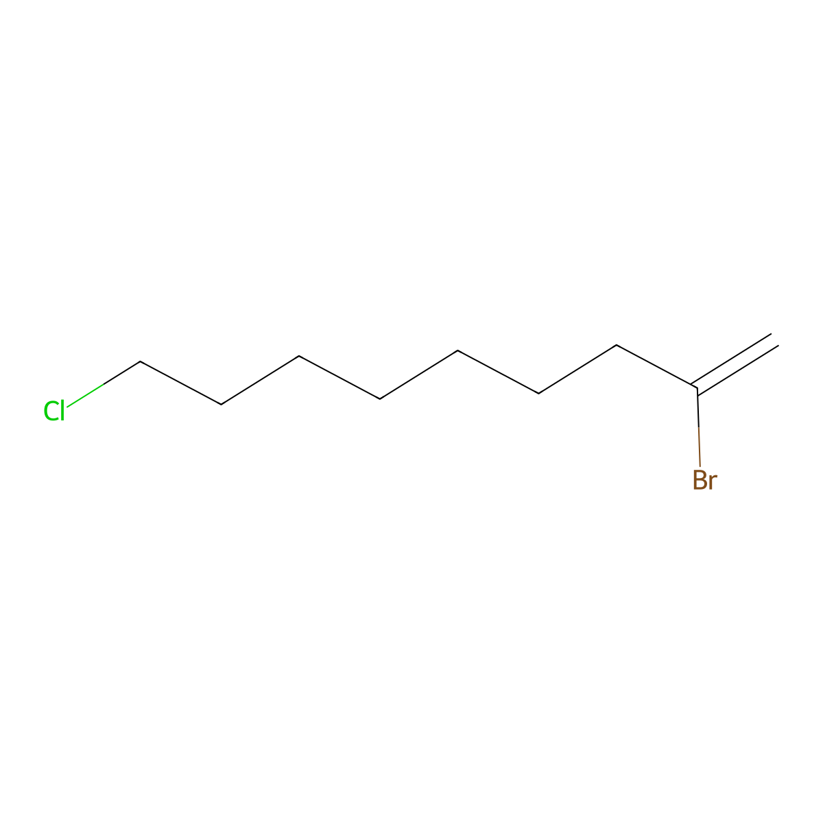 2-Bromo-9-chloro-1-nonene molecular structure, CAS 148252-45-3