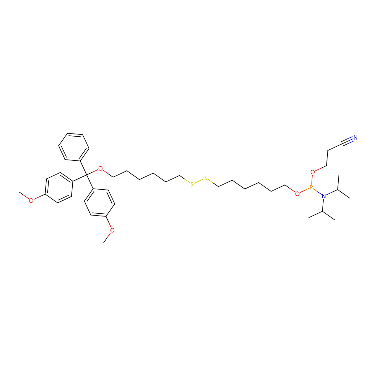 Thiol-Modifier C6 S-S molecular structure, CAS 148254-21-1