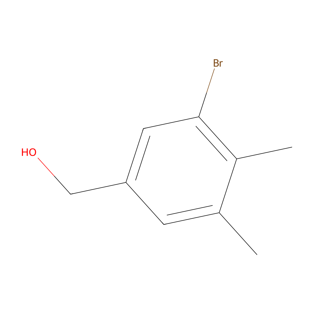 (3-Bromo-4,5-dimethylphenyl)methanol molecular structure, CAS 148254-61-9