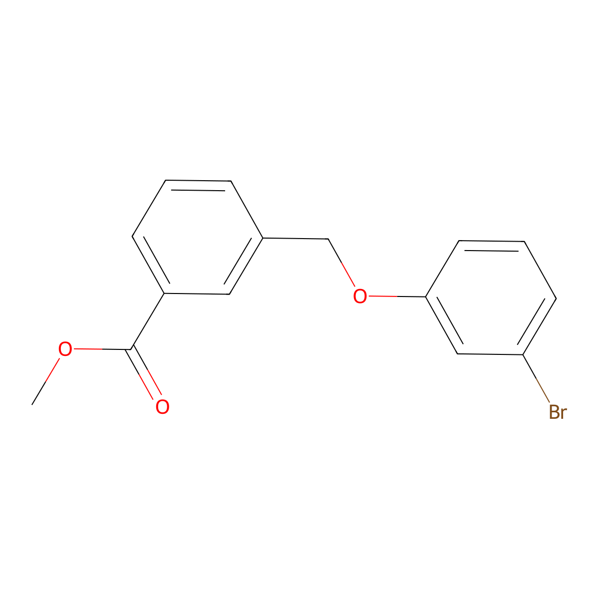 Methyl 3-((3-bromophenoxy)methyl)benzoate molecular structure, CAS 148255-19-0