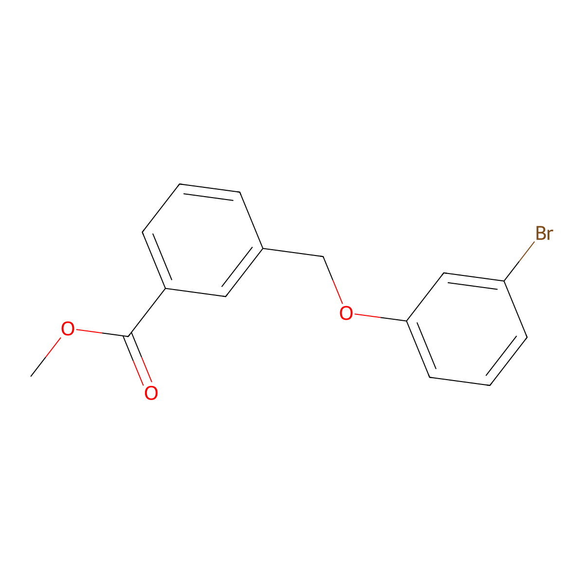 Methyl 3-((3-bromophenoxy)methyl)benzoate molecular structure, CAS 148255-19-0