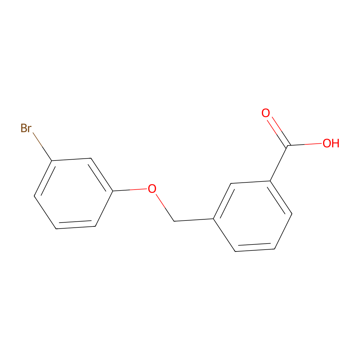 3-[(3-Bromophenoxy)methyl]benzoic acid molecular structure, CAS 148255-32-7