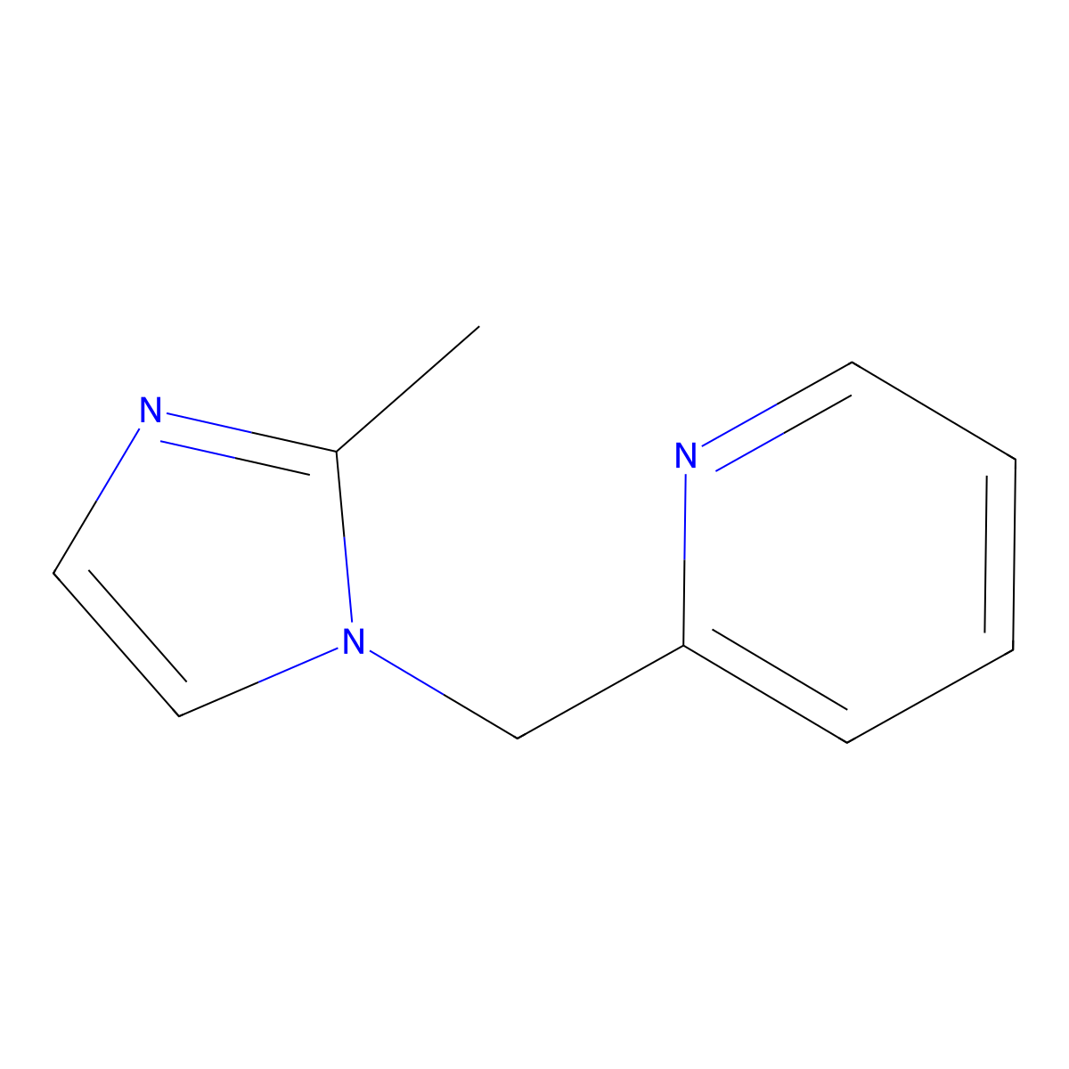 2-(2-Methylimidazol-1-ylmethyl)pyridine molecular structure, CAS 148257-48-1