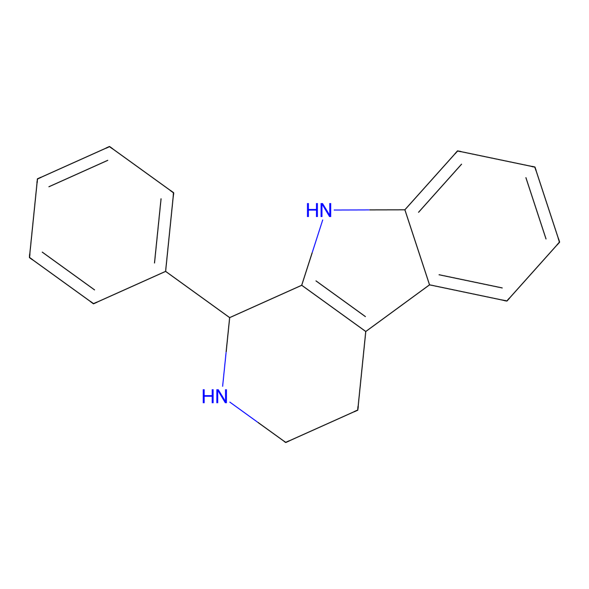 (R)-1-Phenyl-2,3,4,9-tetrahydro-1H-pyrido[3,4-b]indole molecular structure, CAS 148261-76-1