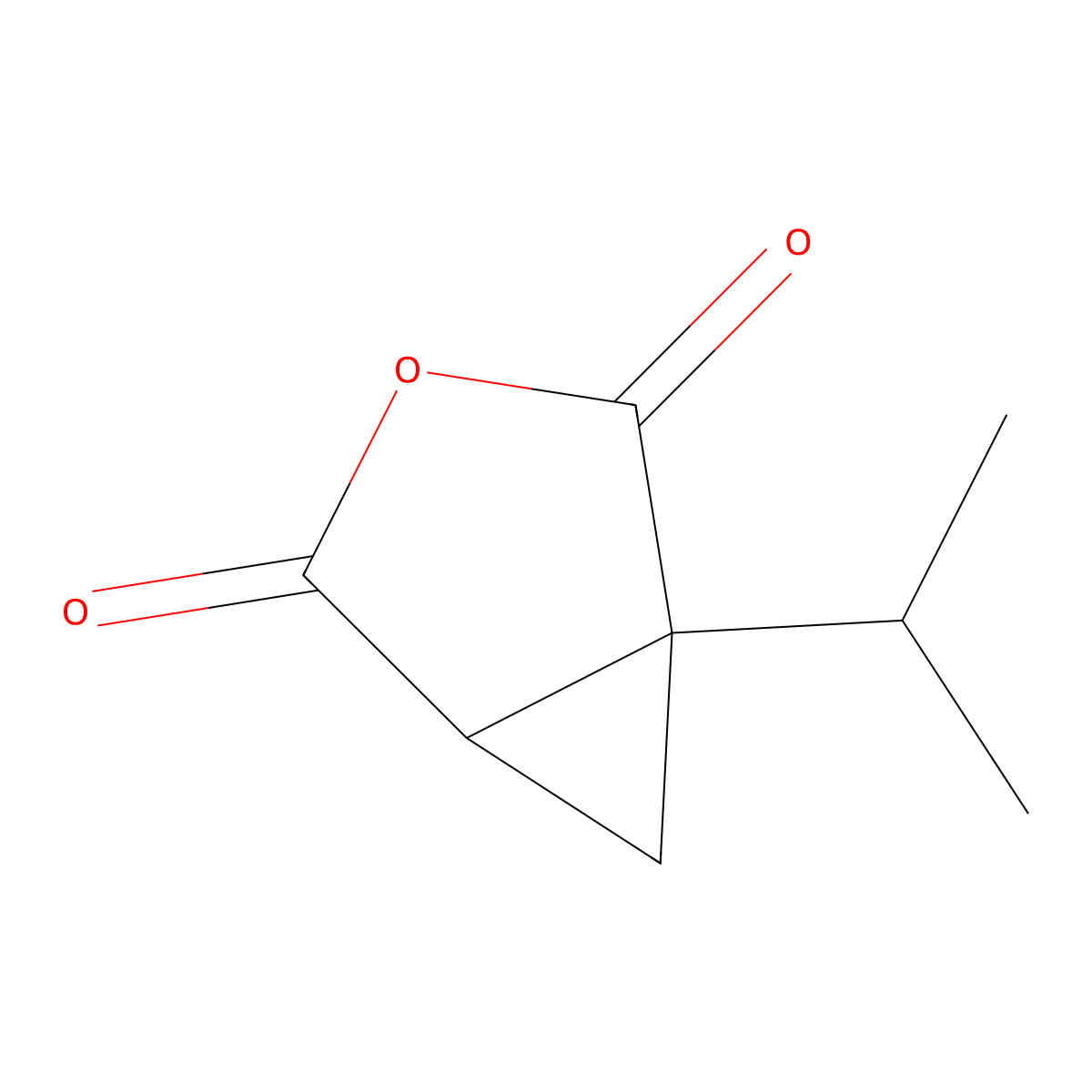 (1R,5R)-1-propan-2-yl-3-oxabicyclo[3.1.0]hexane-2,4-dione molecular structure, CAS 148261-91-0