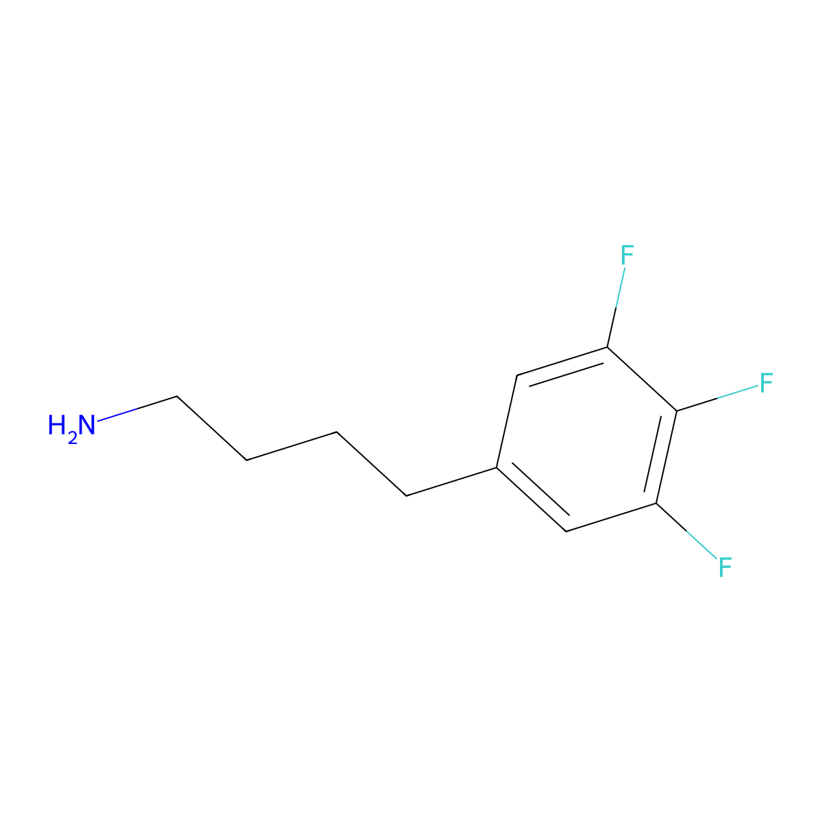4-(3,4,5-Trifluorophenyl)butan-1-amine molecular structure, CAS 1482627-60-0