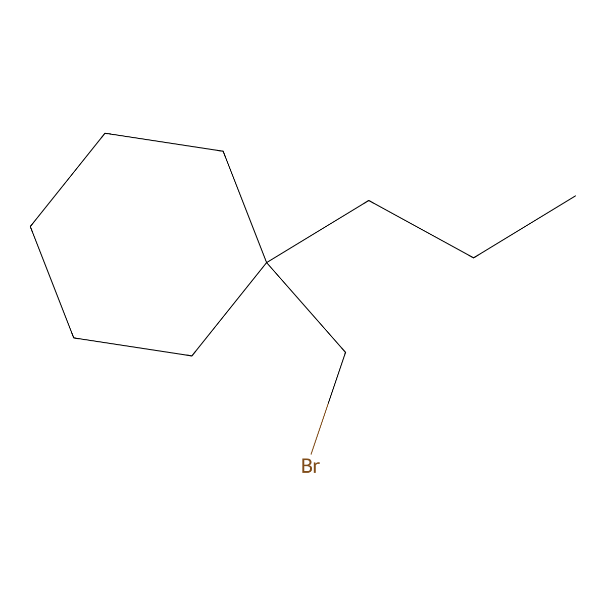 1-(Bromomethyl)-1-propylcyclohexane molecular structure, CAS 1482636-30-5