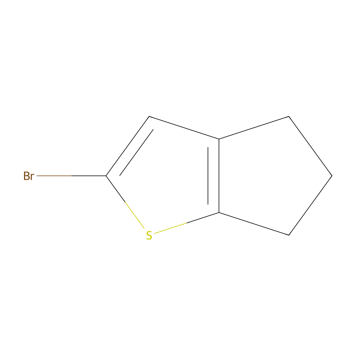 2-bromo-4H,5H,6H-cyclopenta[b]thiophene molecular structure, CAS 1482654-01-2