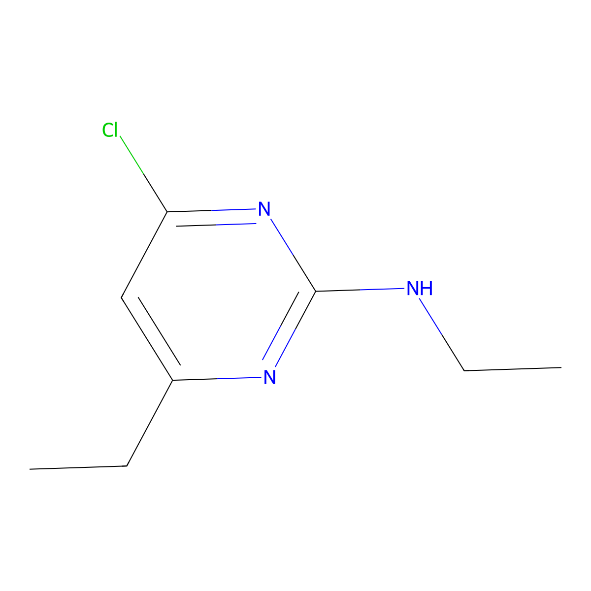 4-Chloro-N,6-diethylpyrimidin-2-amine molecular structure, CAS 1482690-29-8