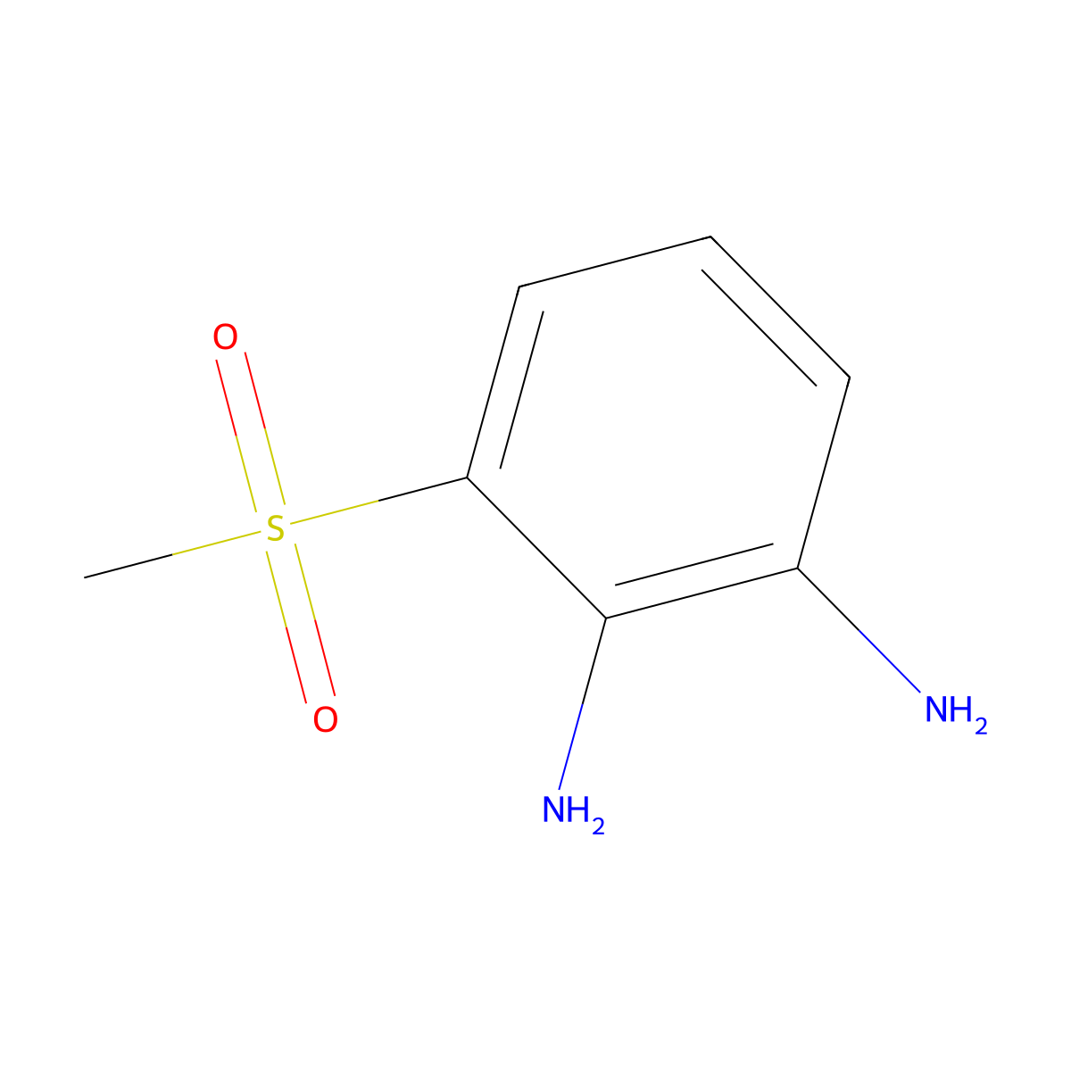 3-(Methylsulfonyl)-1,2-benzenediamine molecular structure, CAS 148278-73-3