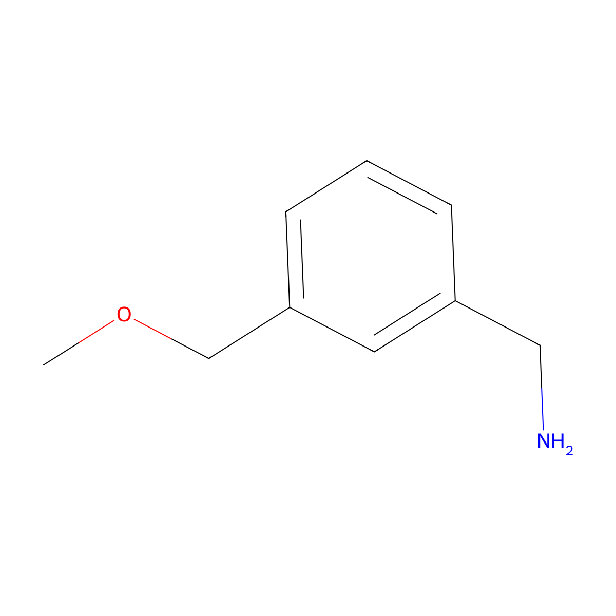 (3-(Methoxymethyl)phenyl)methanamine molecular structure, CAS 148278-90-4