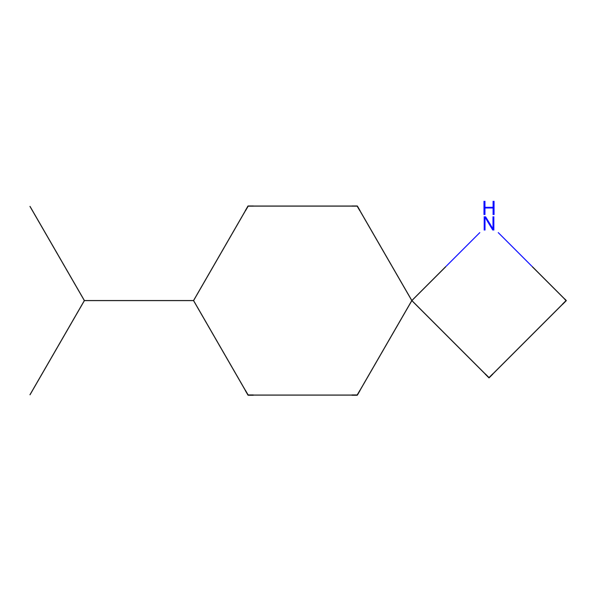 7-(Propan-2-yl)-1-azaspiro[3.5]nonane molecular structure, CAS 1482783-54-9