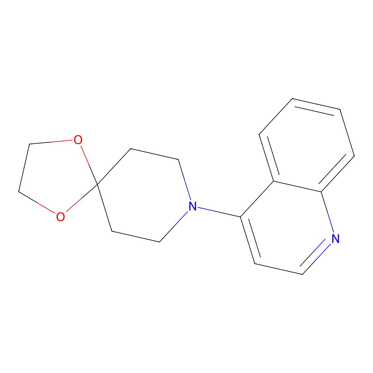 8-(Quinolin-4-yl)-1,4-dioxa-8-azaspiro[4.5]decane molecular structure, CAS 1482853-41-7