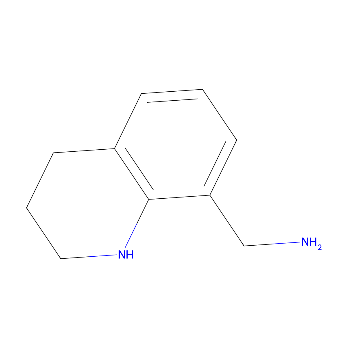 (1,2,3,4-Tetrahydroquinolin-8-yl)methanamine molecular structure, CAS 148287-05-2