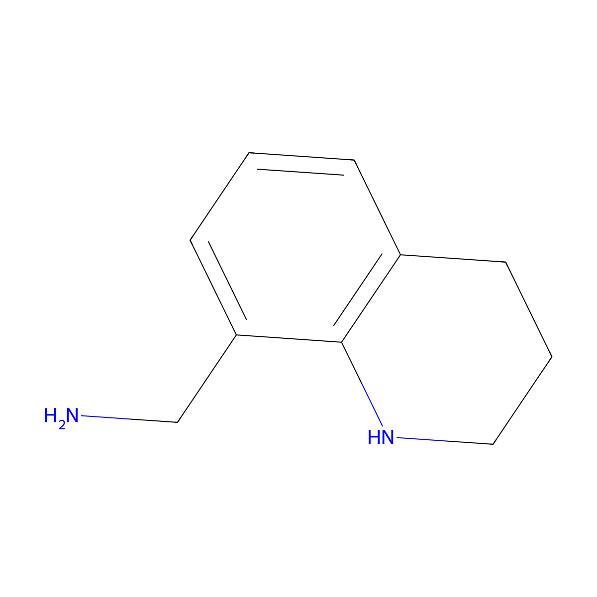(1,2,3,4-Tetrahydroquinolin-8-yl)methanamine molecular structure, CAS 148287-05-2