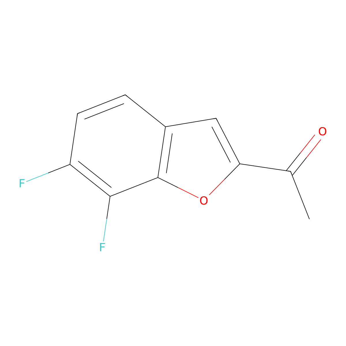 1-(6,7-Difluoro-1-benzofuran-2-yl)ethan-1-one molecular structure, CAS 1482921-62-9