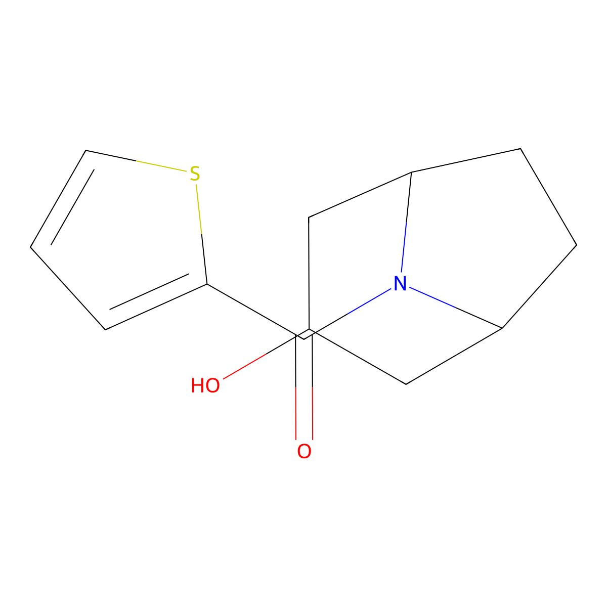 ((1R,5S)-3-hydroxy-8-azabicyclo[3.2.1]octan-8-yl)(thiophen-2-yl)methanone molecular structure, CAS 1482947-66-9