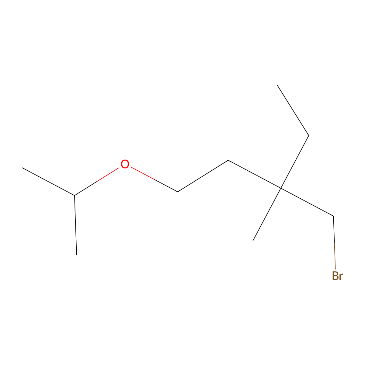 3-(Bromomethyl)-1-isopropoxy-3-methylpentane molecular structure, CAS 1482999-45-0