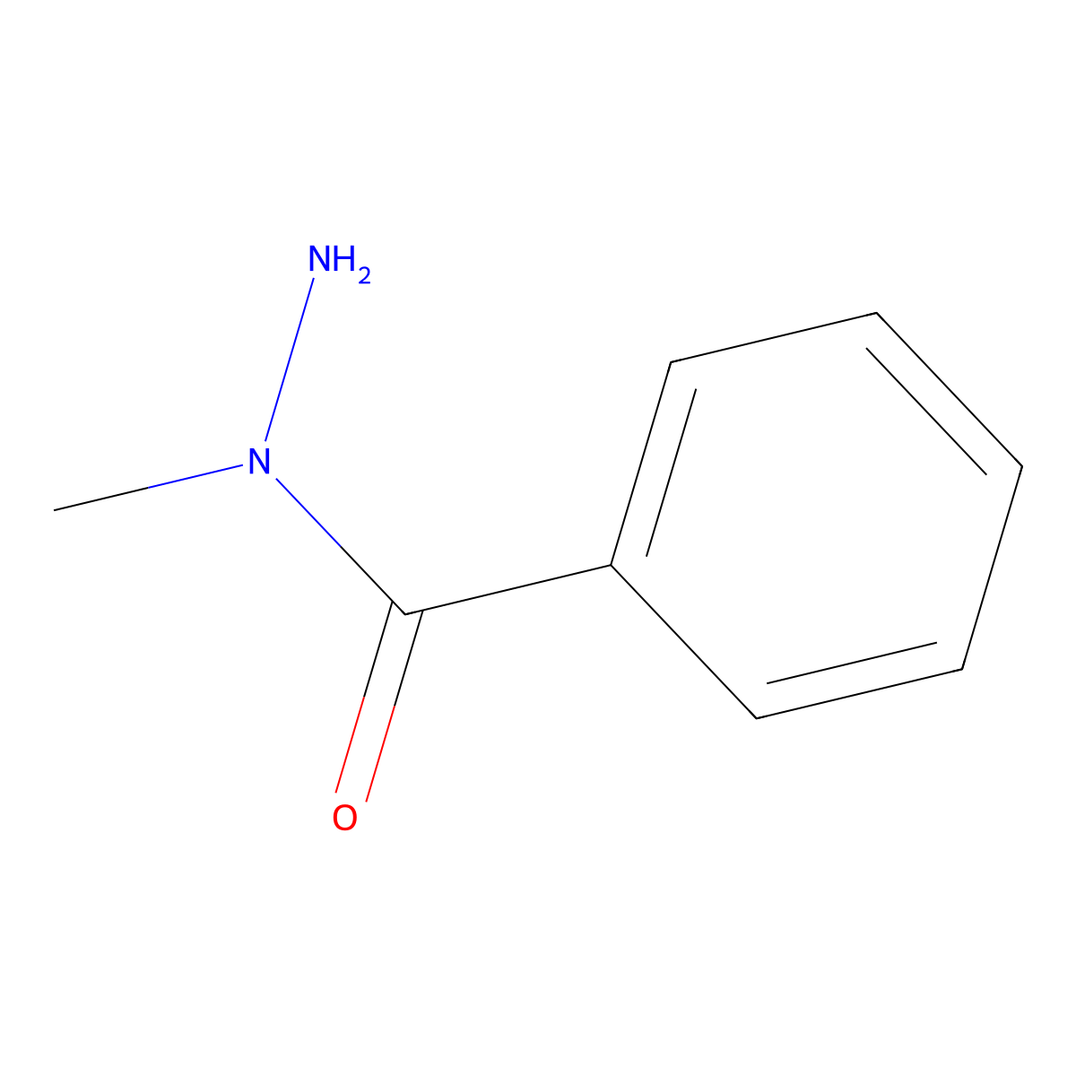 N-methylbenzohydrazide molecular structure, CAS 1483-24-5