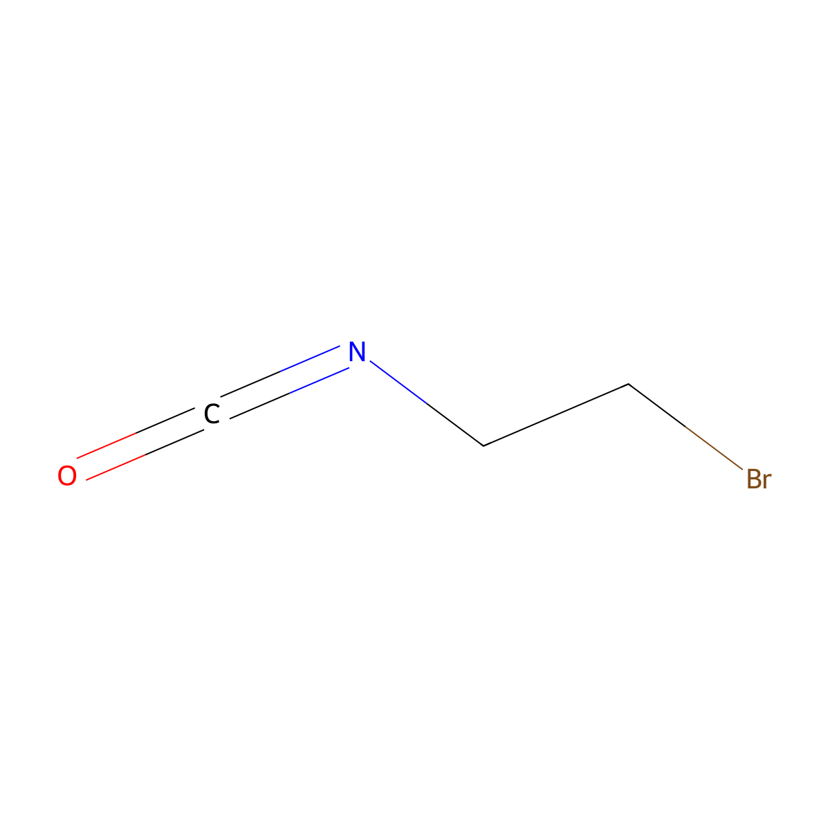 2-Bromoethyl isocyanate molecular structure, CAS 1483-41-6
