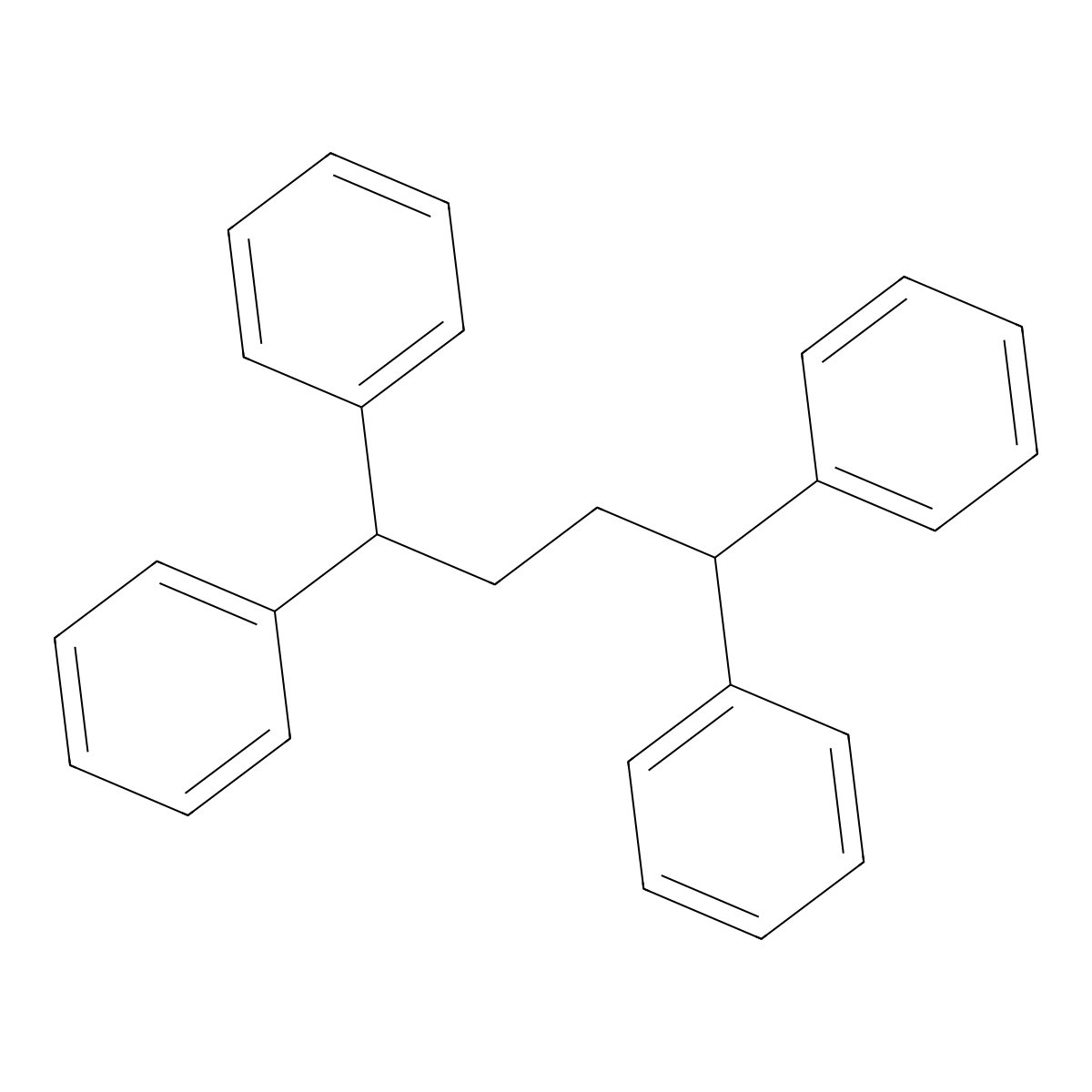 1,1,4,4-Tetraphenylbutane molecular structure, CAS 1483-64-3
