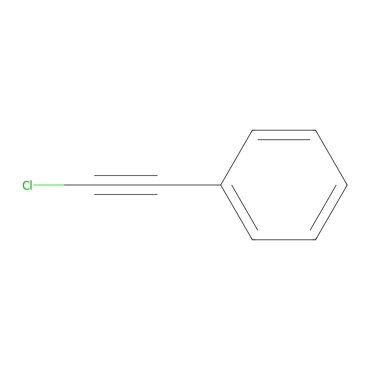 (Chloroethynyl)benzene molecular structure, CAS 1483-82-5