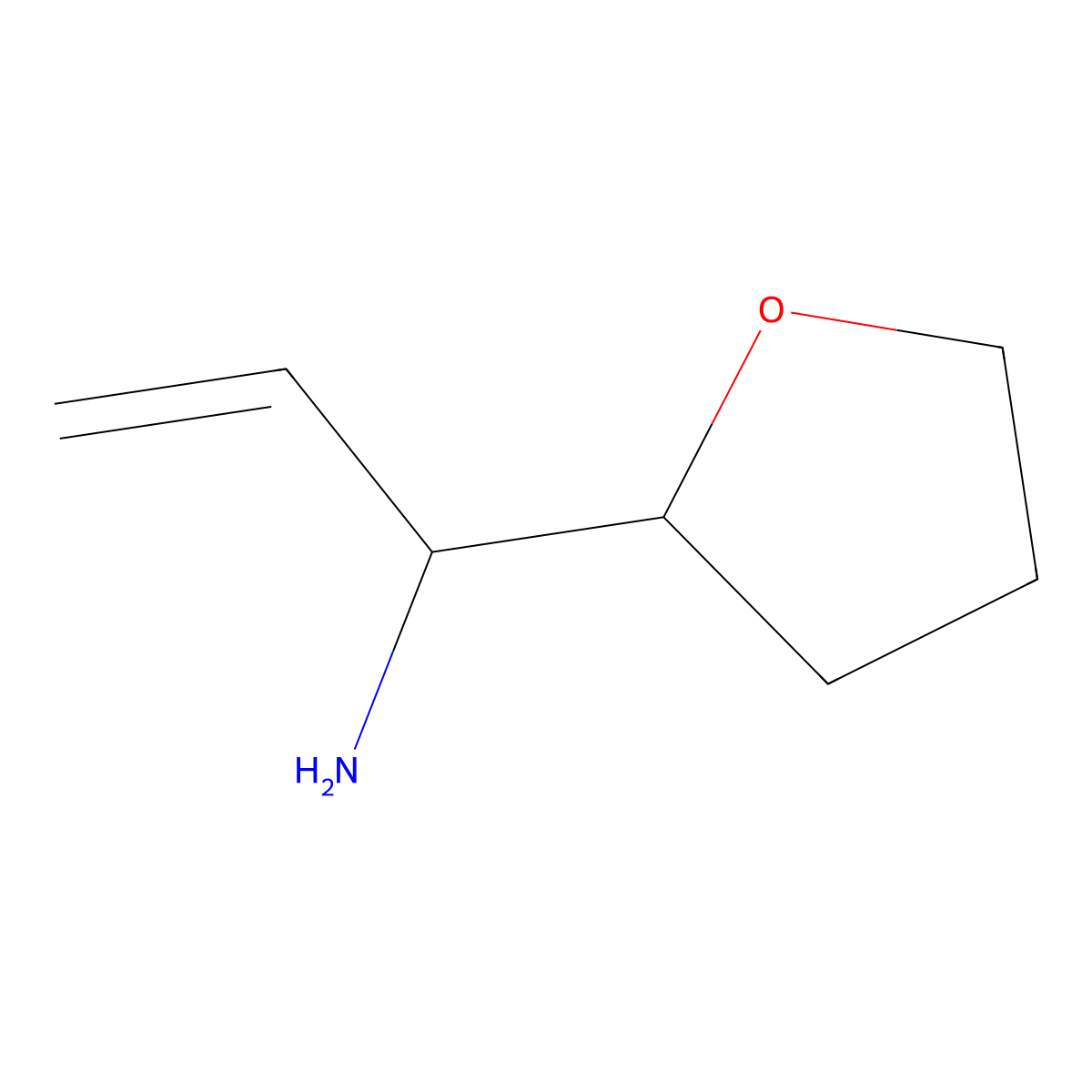 1-(Tetrahydrofuran-2-yl)prop-2-en-1-amine molecular structure, CAS 1483008-51-0