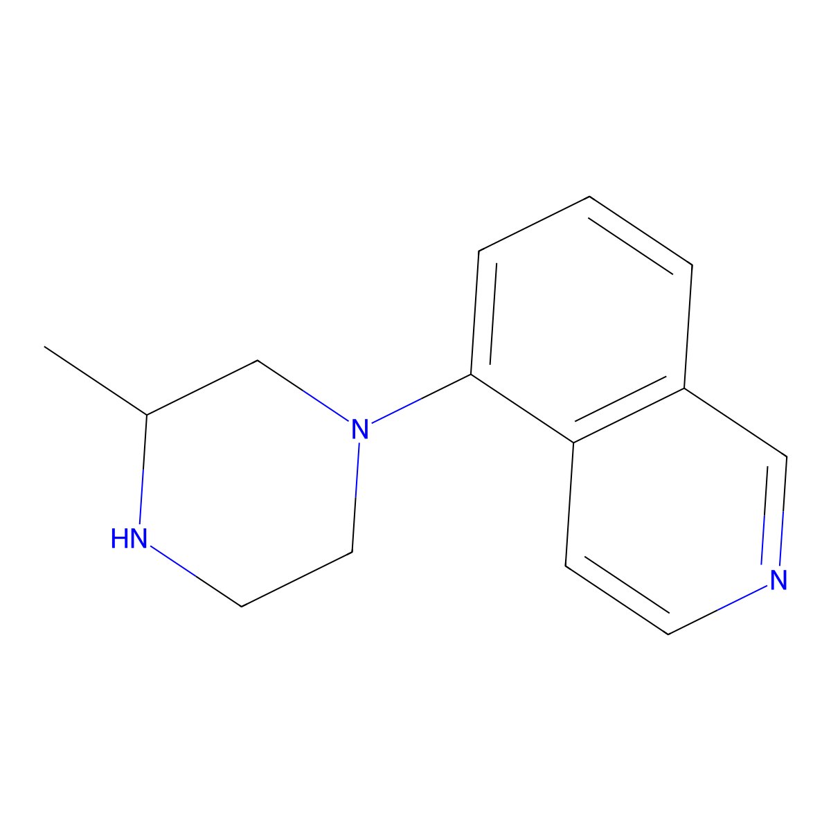 5-(3-Methylpiperazin-1-yl)isoquinoline molecular structure, CAS 1483029-23-7