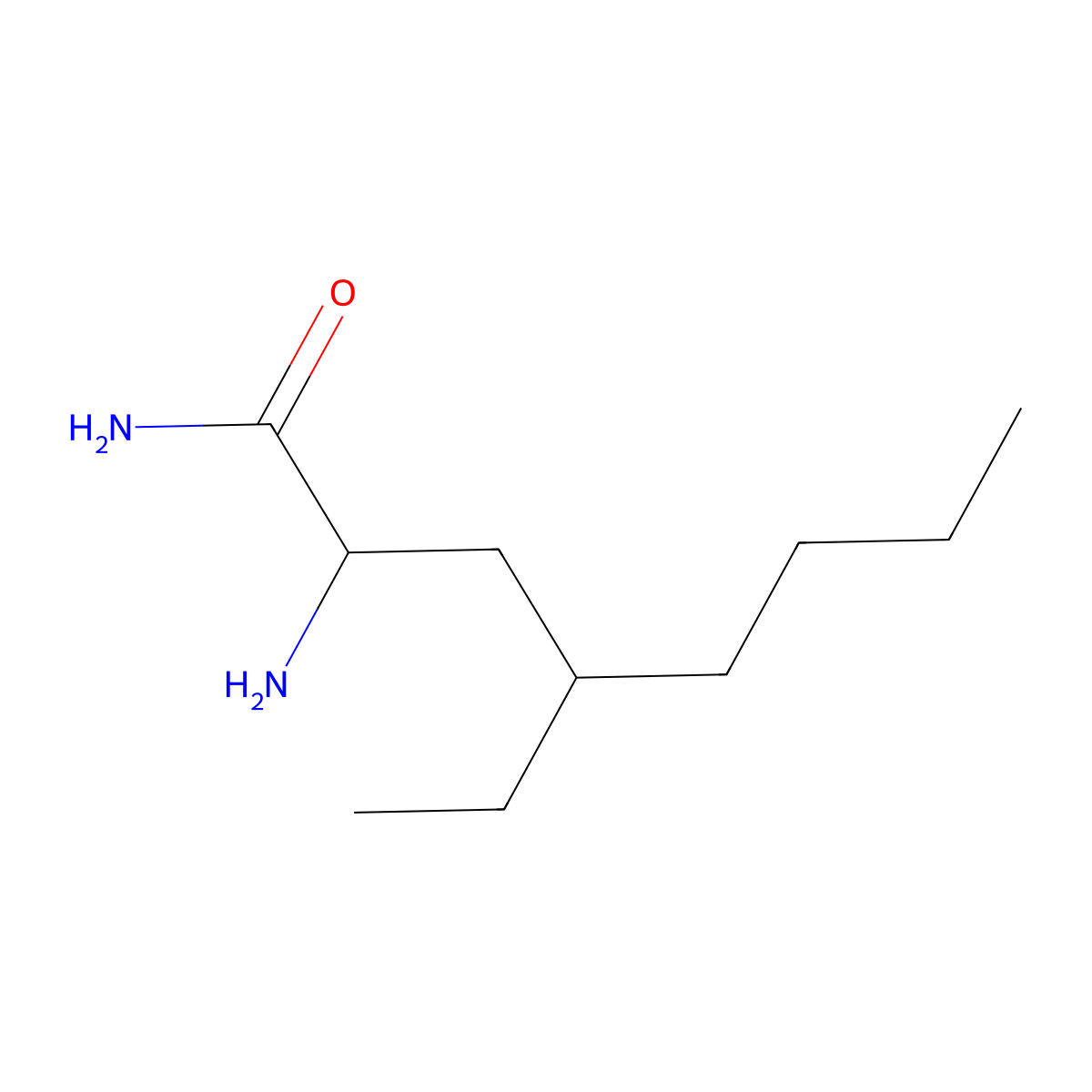 2-Amino-4-ethyloctanamide molecular structure, CAS 1483109-88-1