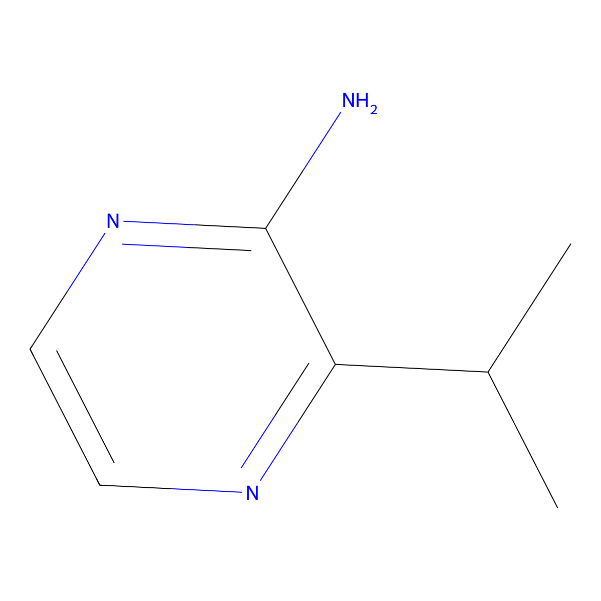 3-Isopropylpyrazin-2-amine molecular structure, CAS 1483114-41-5