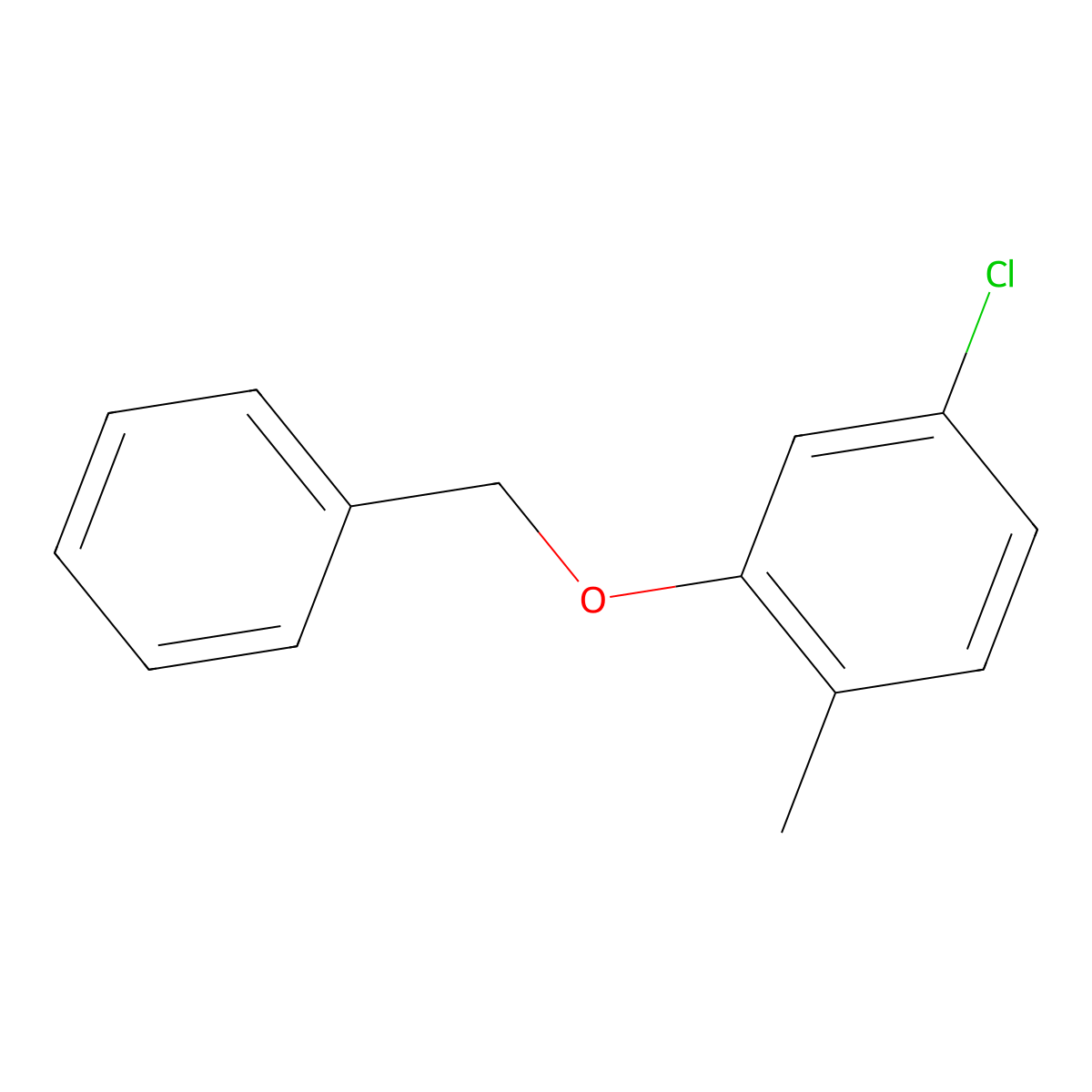 2-(Benzyloxy)-4-chloro-1-methylbenzene molecular structure, CAS 1483133-48-7