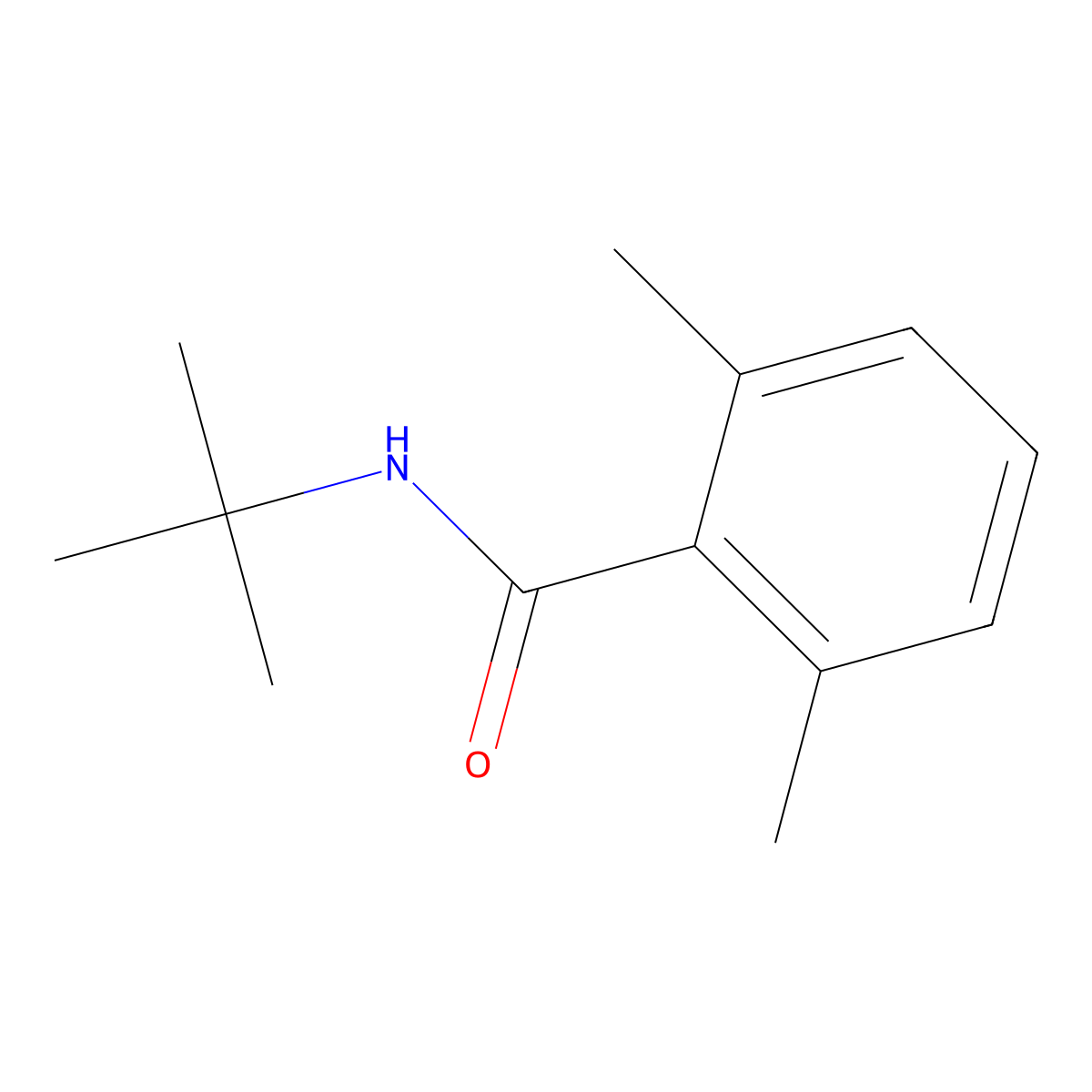 N-tert-Butyl-2,6-dimethylbenzamide molecular structure, CAS 148315-35-9